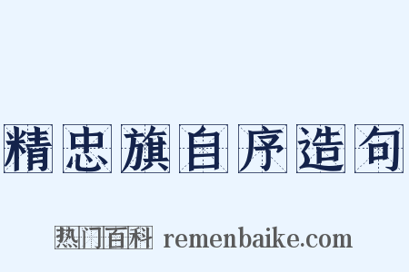 精忠旗自序造句是什么意思的图片